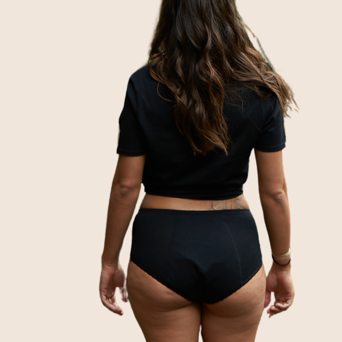 Black & Nude Lace Incontinence Underwear | Sizes 8 to 22